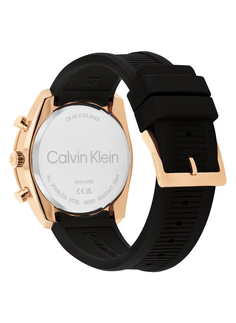 Calvin Klein Tonneau Analog Black Case Watch - Image 2