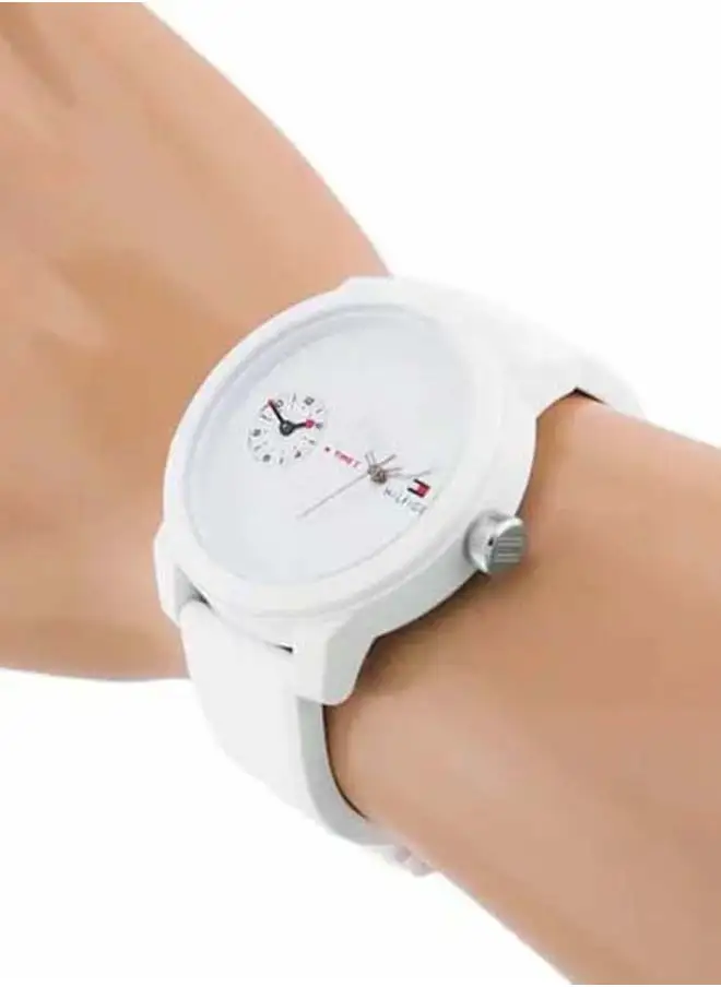 Tommy Hilfiger Round Analog White Case Watch - Image 3